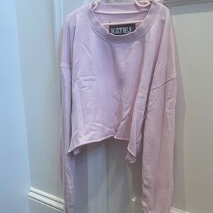 2 Katie J NYC cropped sweatshirts